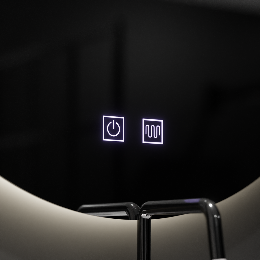 Lustro półksiężycowe LED 54x60, Arcana Touch, system przeciwmgielny, ściemnialne