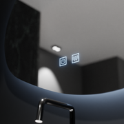 Lustro organiczne LED 60x60cm, Duna Touch, system przeciwmgielny, ściemnialne