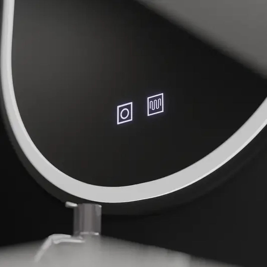 Owalne lusterko diody LED, 60x80cm, Velara Touch, System Defrition, Darkable