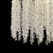 Kryształowy żyrandol LED LLC215/400WH okrągły, 22W, światło zimne/ciepłe/neutralne, kryształ, złoty