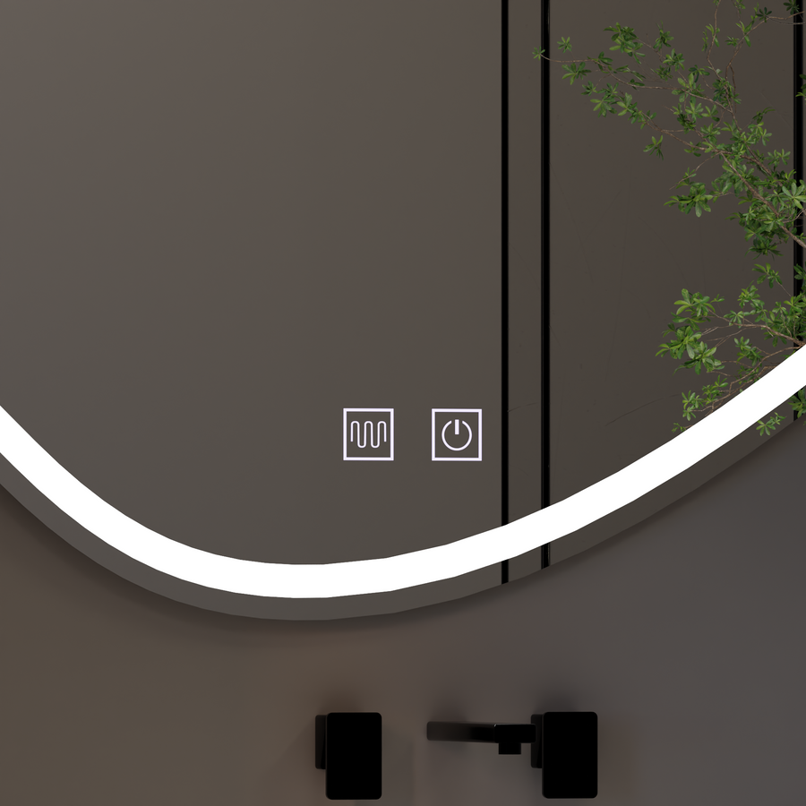 Lustro dotykowe Quassare LED 90x65 cm