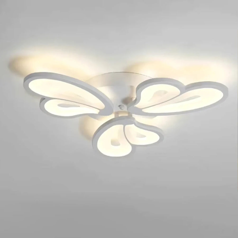 Żyrandol LED BLOSSOM 43 W z pilotem, 3 płatki, światło zimne/ciepłe/neutralne, ściemnialny, biały