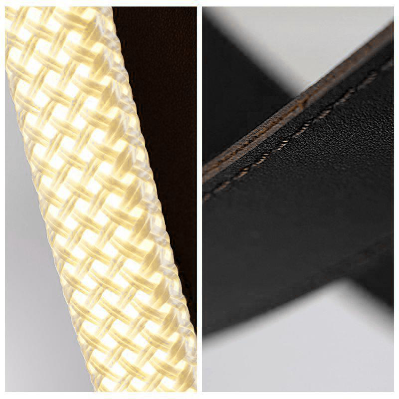 Nowoczesny żyrandol LED, ARIA Largo, 31W, ciepłe światło, czarny