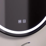 Okrągłe lusterko LED 60 cm, LUCEA Touch, system rozmrażania, Dokryty
