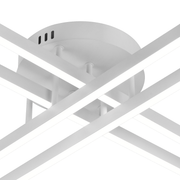 Żyrandol LED GIO ze zdalnym sterowaniem, 54W, 4 elementy, światło zimne/zimne/neutralne, możliwość przyciemniania, biały