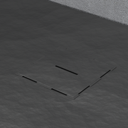 Brodzik prostokątny 80x120 cm, smukły 3 cm, czarny