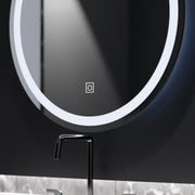 Okrągłe lustro LED, 70 cm, Basic Touch
