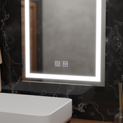 Lustro prostokątne LED 60x80cm Edge LUMINOUS Touch Defog System