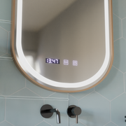 Impora Touch LED Mirror Defog System 50x80 cm Rama w kolorze różowego złota