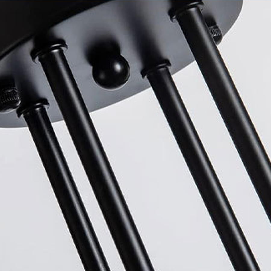 Modernistyczny żyrandol Octa 8, 8x E27, czarny, nowoczesny design