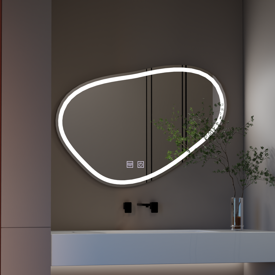 Lustro dotykowe Quassare LED 90x65 cm