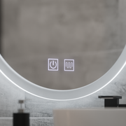 Okrągłe lusterko LED 70 cm Noxia Touch System nieznany Wyłączanie