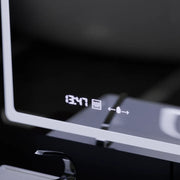 Prostokątne lusterko LED, 60x80 cm, czujnik Wizz Motionglow Marcello, system rozmrażania, zegar i termometr, Dokryty