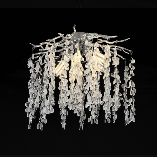 Żyrandol Kryształowy CC8080/D500CH, 5x E14, średnica 49cm, Chrom