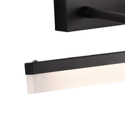 Kinkiet łazienkowy LED MALAWI, 10 W, liniowy, światło neutralne, czarny