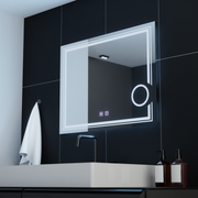 Lustrzane LED prostokątny system 80x60cm Magia Essenza dotyk Dokrotyczny system defracji