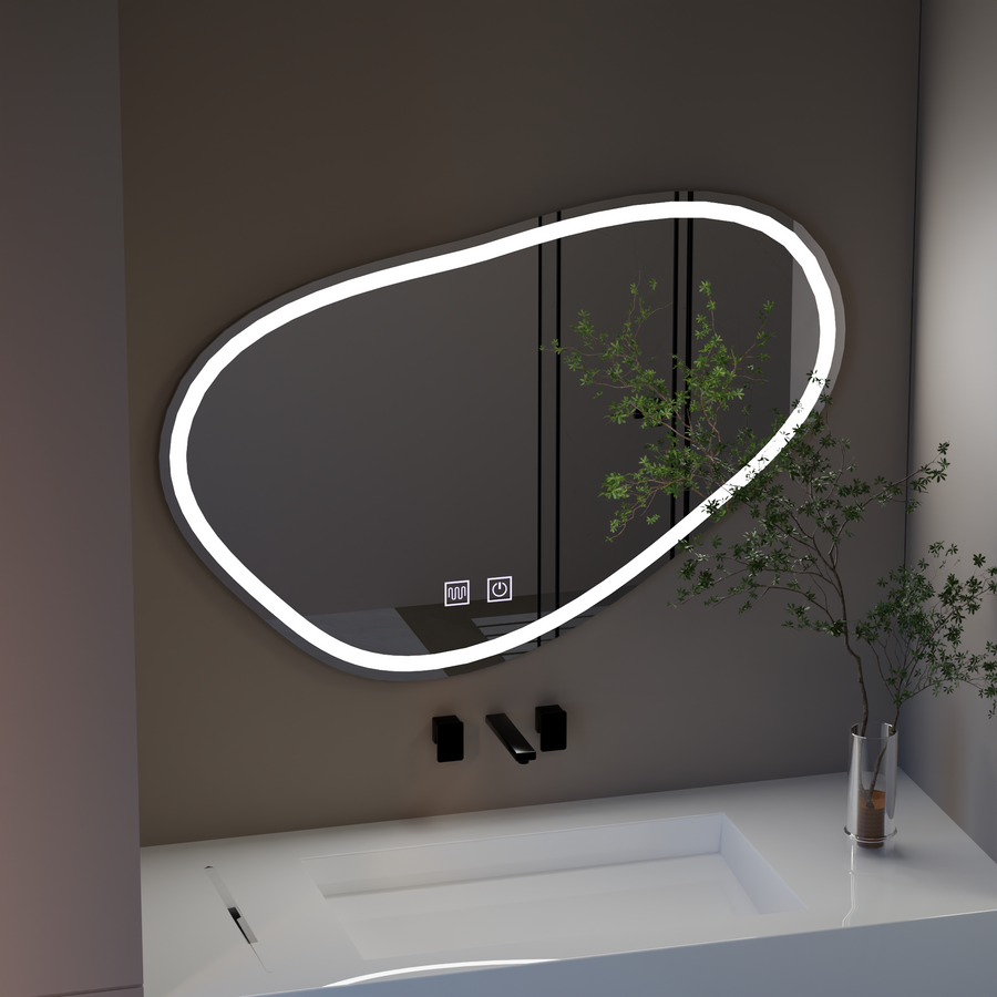 Lustro dotykowe Quassare LED 90x65 cm