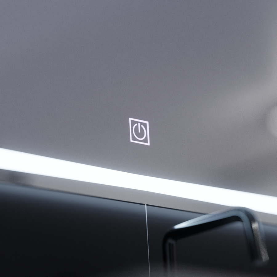 Lustro prostokątne LED, 80x60cm, RAMA Basic Touch