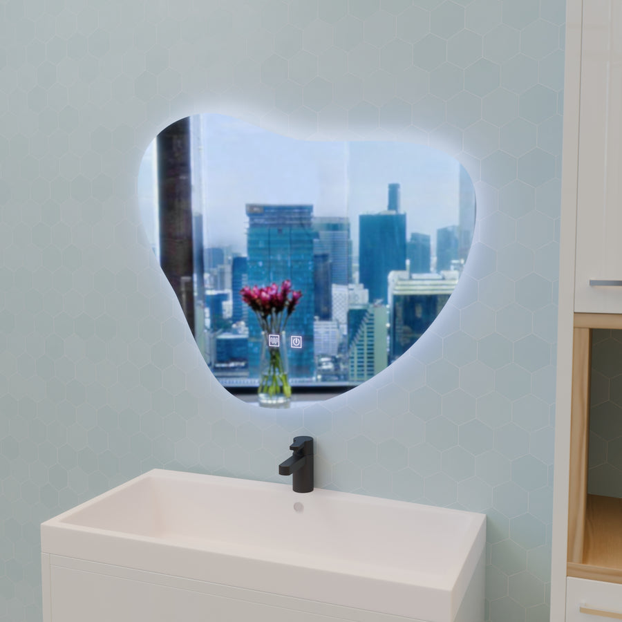 Lustro Avonita Touch LED z systemem przeciwmgielnym 87X70cm