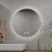 Okrągłe lusterko LED 70 cm Noxia Touch System nieznany Wyłączanie