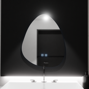 Lustro organiczne LED 80x60cm, Fluido Touch, system przeciwmgielny, ściemnialne