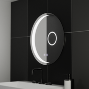 Okrągłe lustro LED, 70 cm, Orbis Touch, system przeciwmgielny, ściemnialne
