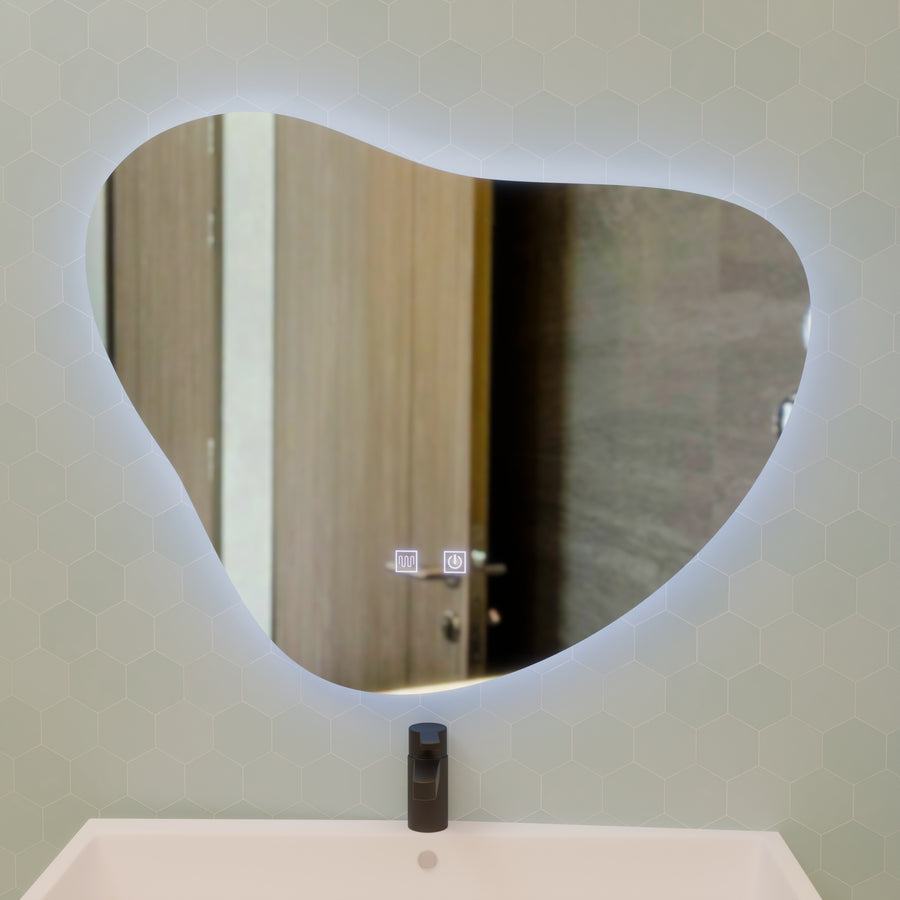 Lustro Avonita Touch LED z systemem przeciwmgielnym 87X70cm