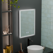 Lustro Alecsidra Touch LED z systemem przeciwmgielnym 45X60cm
