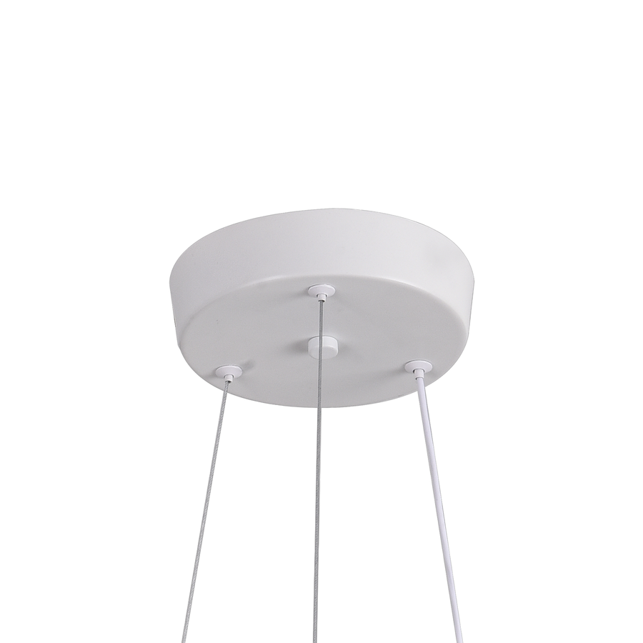 Żyrandol LED Luminis PRISM, kryształ i metal, 210 W, 4 okręgi, ściemnialny, regulowana wysokość, zimne/ciepłe/neutralne światło, luksusowe oświetlenie