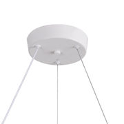 Żyrandol LED Luminis PRISM, kryształ i metal, 210 W, 4 okręgi, ściemnialny, regulowana wysokość, zimne/ciepłe/neutralne światło, luksusowe oświetlenie