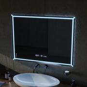 Lustro prostokątne LED, 60x80cm, VillayTouch Marcello, system przeciwmgielny, ściemnialne