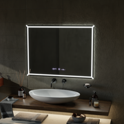 Lustro prostokątne LED, 60x80cm, VillayTouch Marcello, system przeciwmgielny, ściemnialne