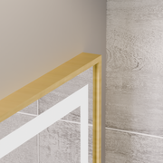 Prostokątne lusterko LED, 60x80 cm, Eclat Motionglow Marcello, System Defrition, zegar i termometr, kosmetyki