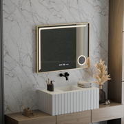 LED MURROR CENTOR MOTOLLLOW ROSALIA 80X60 CM Zimno światło/zimno/neutra Dimable System Zastępca termometr Marcello Funghhi Kolekcja
