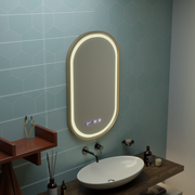 Impora Touch LED Mirror Defog System 50x80 cm Rama w kolorze różowego złota