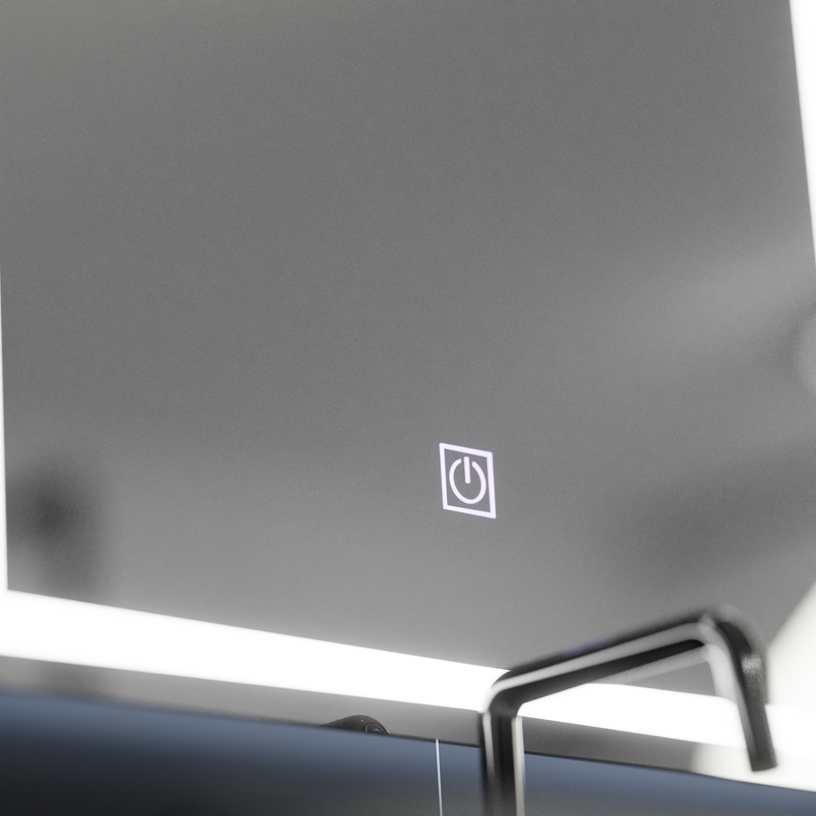 Lustro prostokątne LED, 50x70cm, RAMA Basic Touch