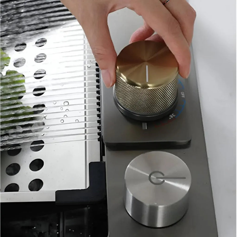 Zestaw zlewozmywaków kuchennych ze stali nierdzewnej z podwójnym kranem, miska perforowana na warzywa/owoce, uniwersalna miska z korkiem spustowym, siekacz, grafitowa czerń, 75x45X21cm