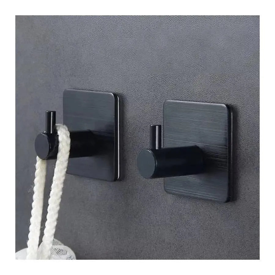 Czarny samoprzylepny wieszak GJ648