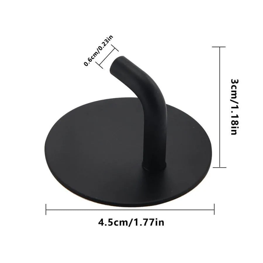 Czarny samoprzylepny wieszak GJ651