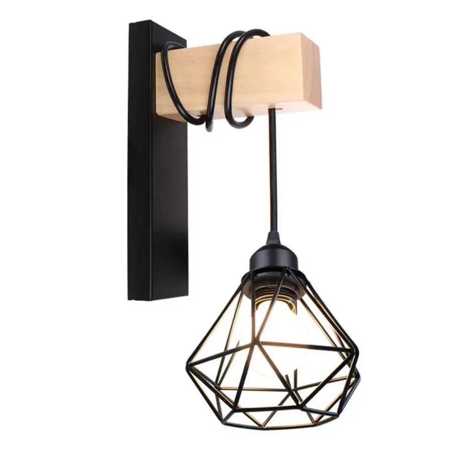 Lampa ścienna Audrey 1x E27 Czarny Brąz
