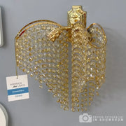 Lampa ścienna Crystal Sapphire 2x E27 Błyszczące złoto Błyszczące, kryształowe sznurki