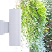 Lampa ścienna zewnętrzna Valeria, 2*GU10, biała, metal i szkło