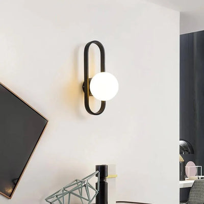 Lampa ścienna Juliet 1x E14 czarno-biała