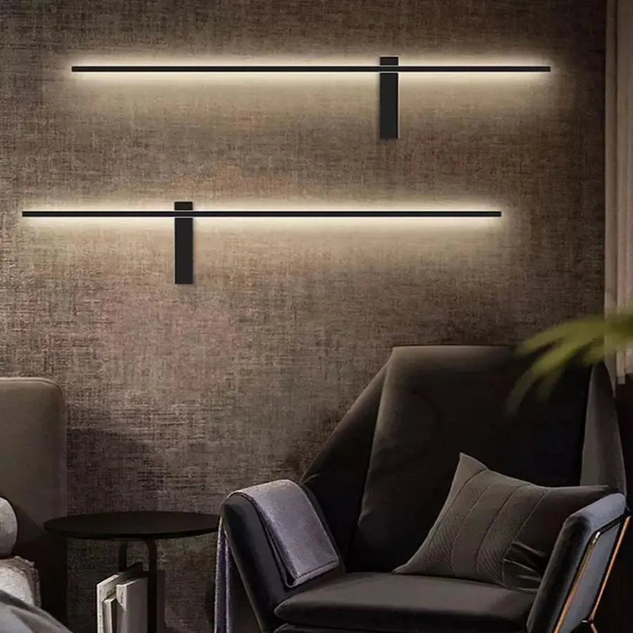 Lampa LED Akasma 48W, Krzem i Metal, Czarna