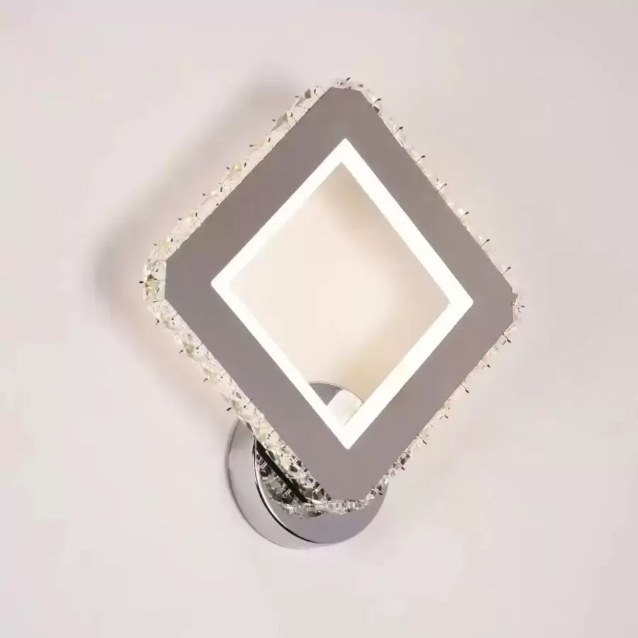 Lampa ścienna LED Santana Crystal 34W srebrna