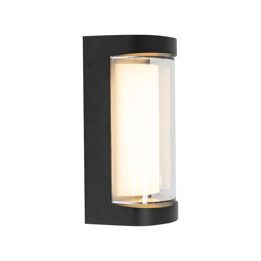 Han Outdoor LED Kinkiet, 12W, Metal, Czarny