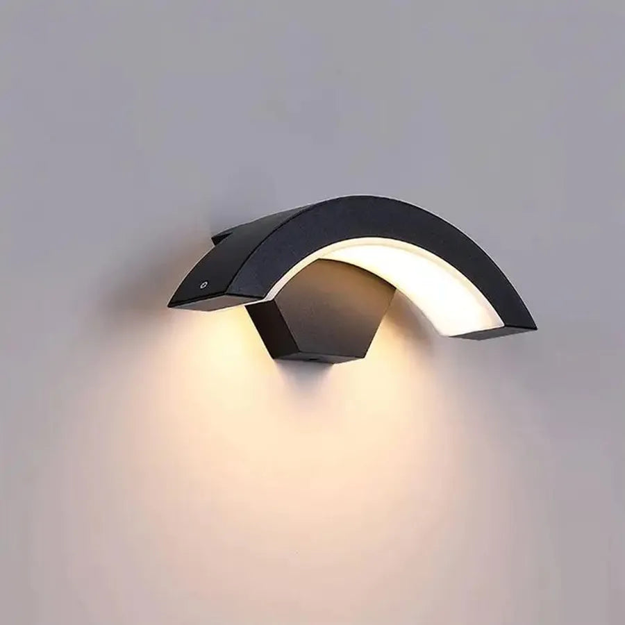 Lampa zewnętrzna LED Harera, 12W, metalowa, czarna