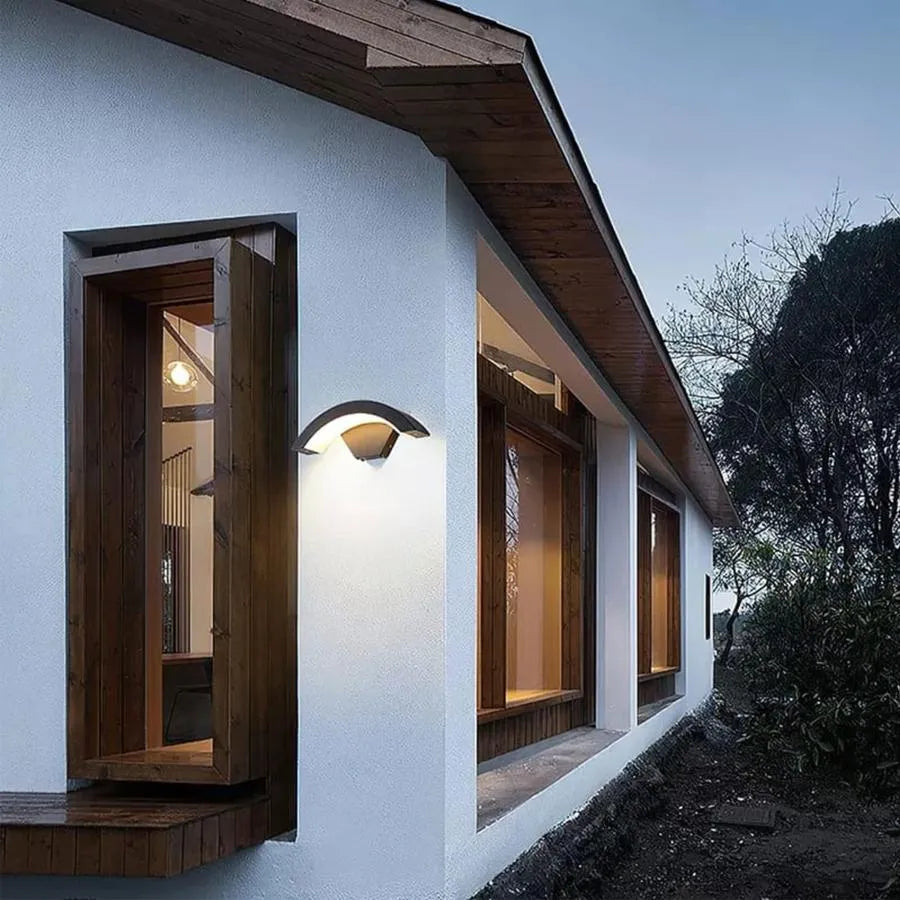 Lampa zewnętrzna LED Harera, 12W, metalowa, czarna