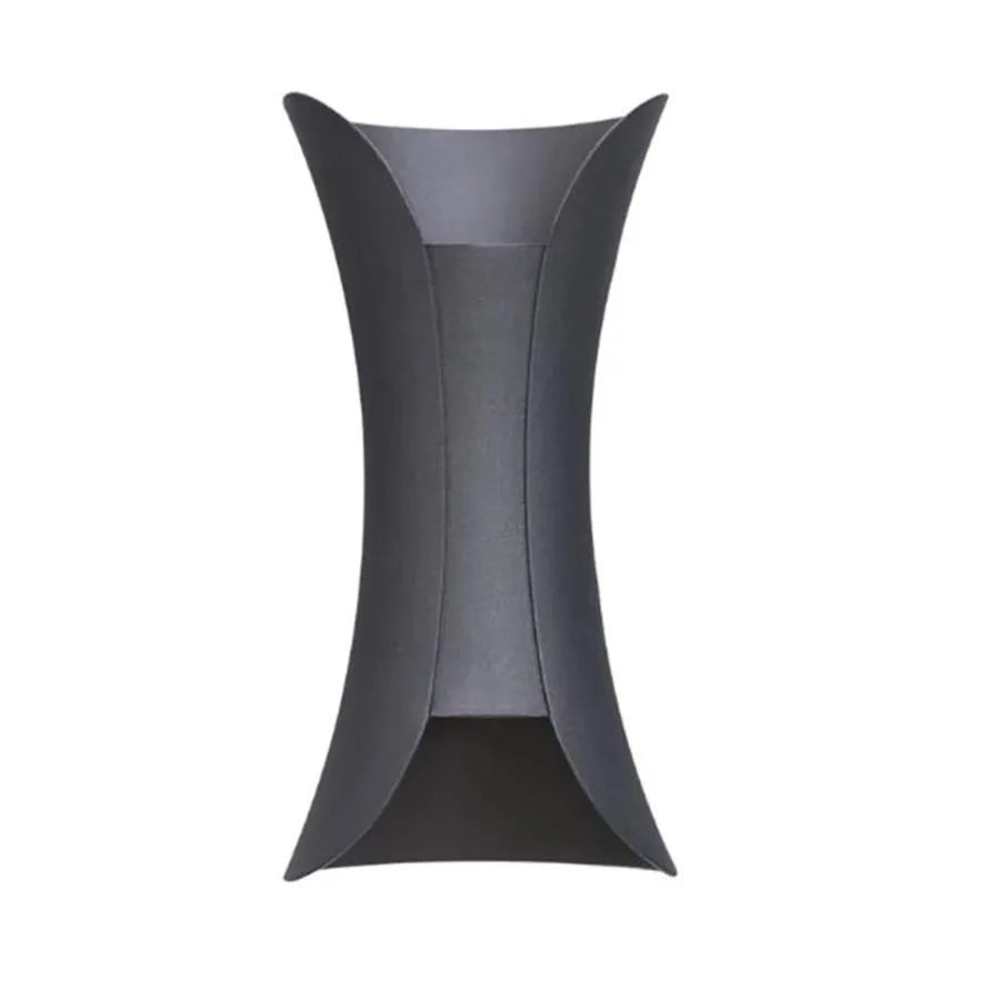 Heba Outdoor LED Wall Light, 10W IP65, Metal, Czarny