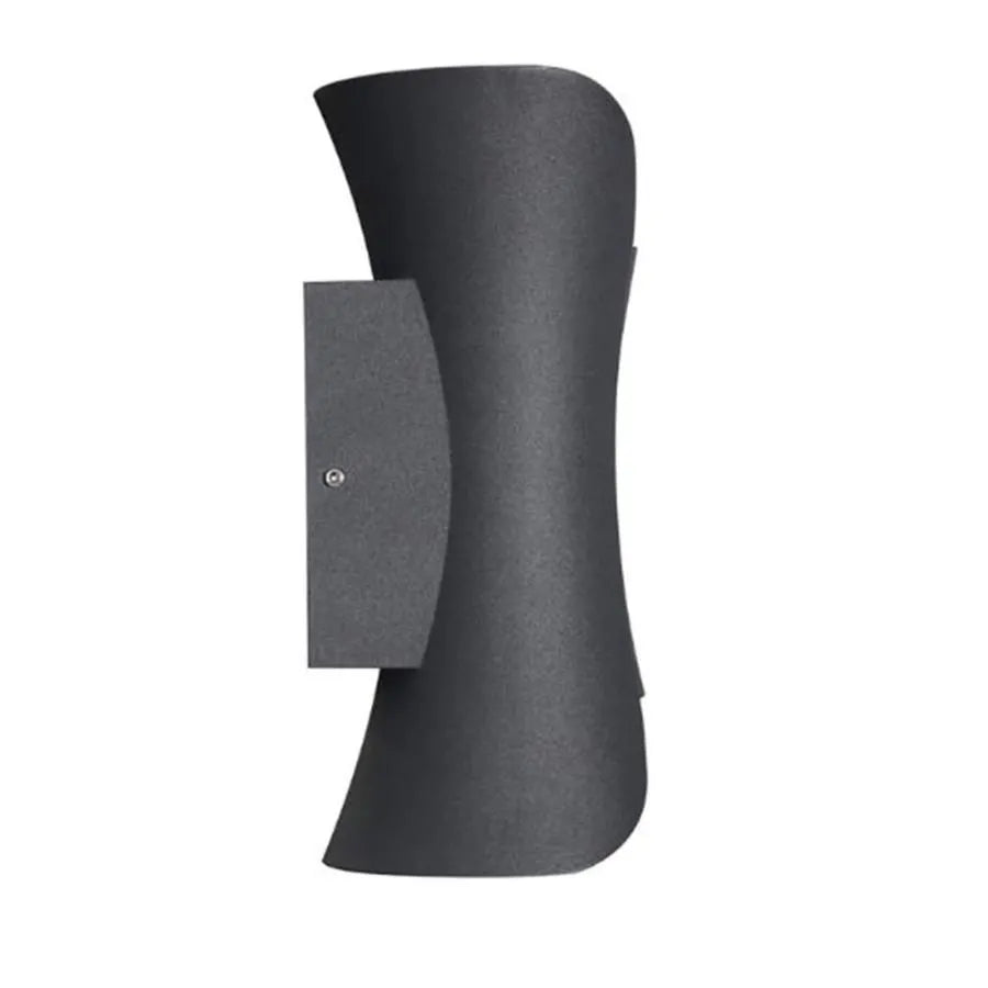 Heba Outdoor LED Wall Light, 10W IP65, Metal, Czarny